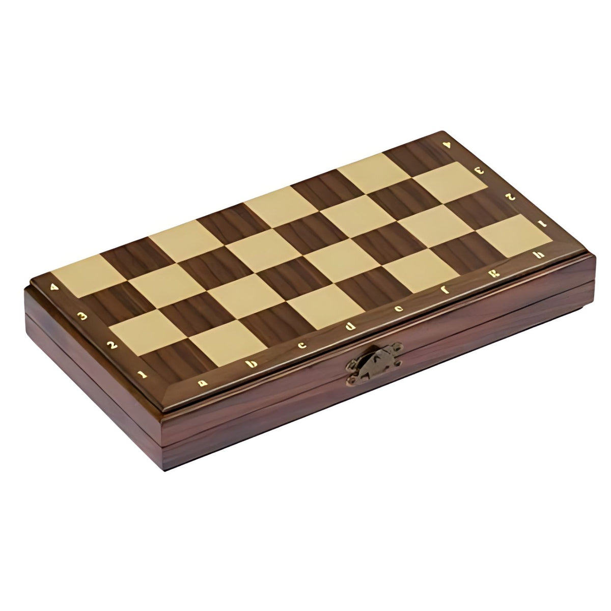 Wooden storage box for the magnetic chess set