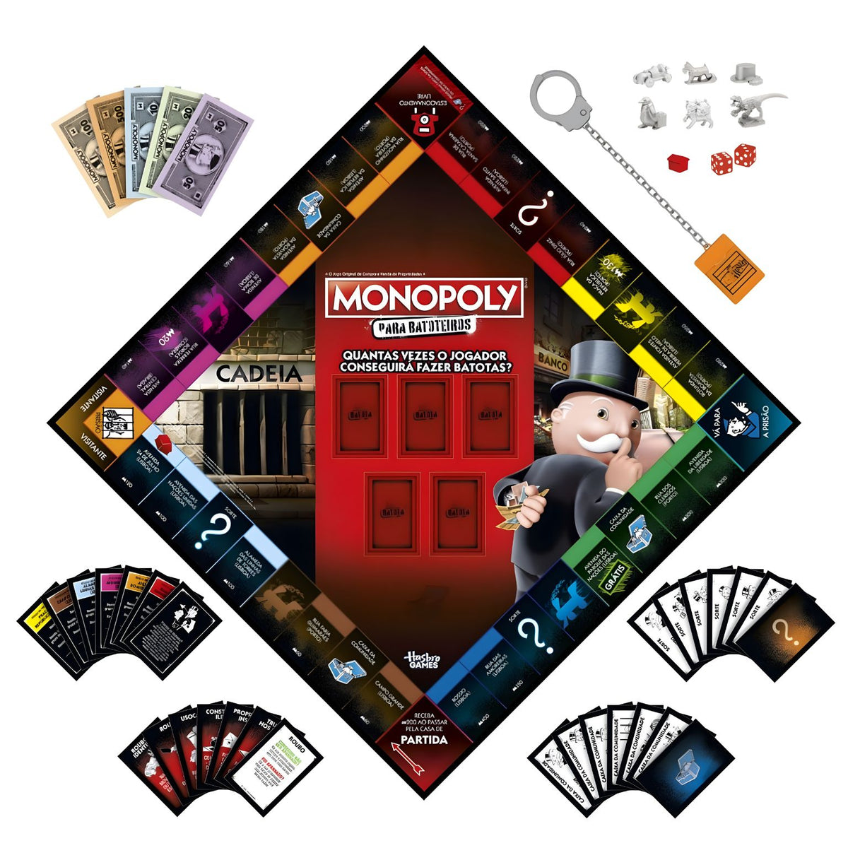 Monopoly Cheaters Edition, additional view of the illustrated game box