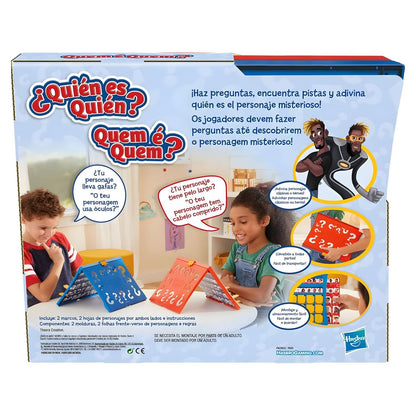 Contents of the Guess Who? game for family moments
