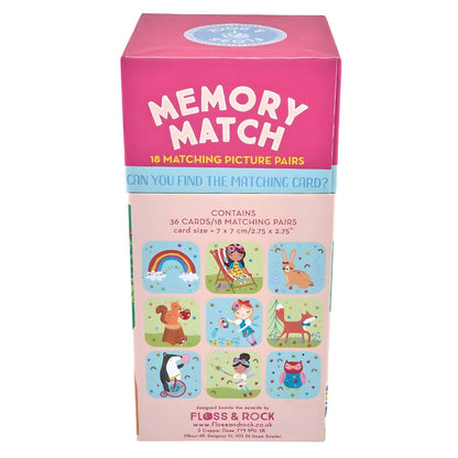 Floss & Rock Rainbow Fairy Memory Game with illustrated box and colourful matching cards