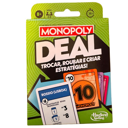 Jogo de cartas Monopoly Deal em português