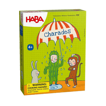 Travel charades game for children and family