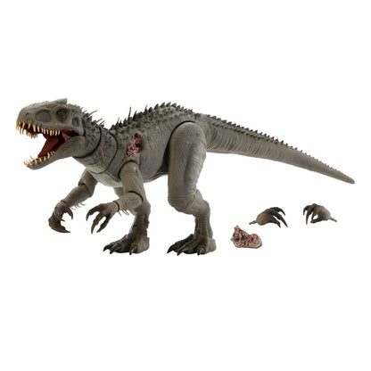 View of the Jurassic World Hammond Collection Indominus Rex with imposing presence