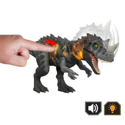Jurassic World Wild Roar Ceratosaurus Dinosaur back of packaging