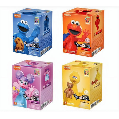 Blokees Sesame Street series 1 kit with Cookie Monster, Abby Cadabby, Elmo, and Big Bird to assemble