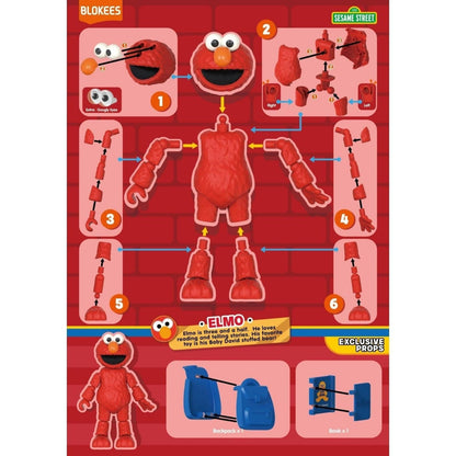 Blokees Sesame Street series 1 kit with Cookie Monster, Abby Cadabby, Elmo, and Big Bird to assemble