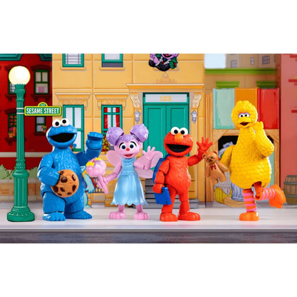 Blokees Sesame Street series 1 kit with Cookie Monster, Abby Cadabby, Elmo, and Big Bird to assemble