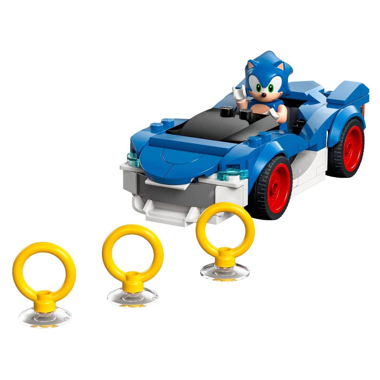 LEGO Sonic: Speedster Lightning carro azul do Sonic com anéis para brincar e correr