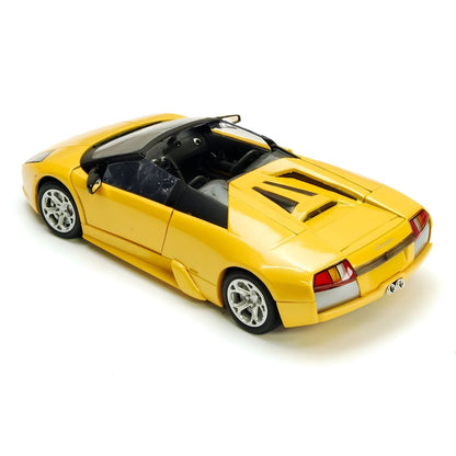 Lamborghini Murcielago Roadster Yellow vibrant yellow convertible, toy car with sporty style