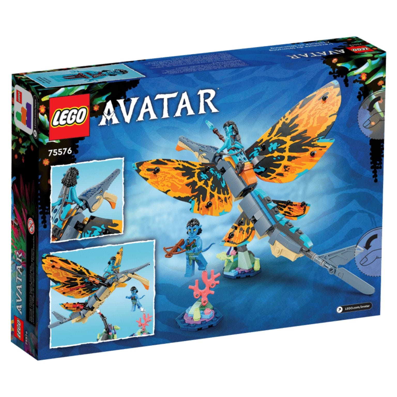 LEGO Avatar Aventura do Skimwing com recife de coral