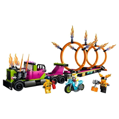 LEGO City stunt truck with trailer and ramp