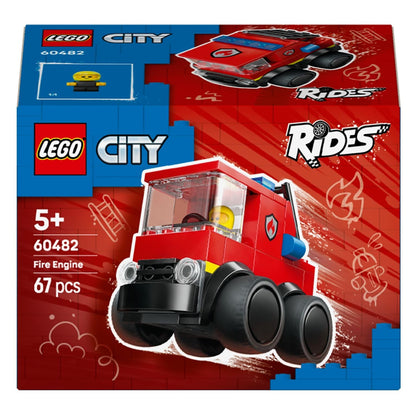 Lego City Fire Truck with mini-figure in red rescue vehicle