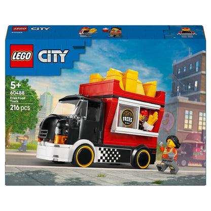 Lego City Fry Truck red food truck with fries on top and minifigures
