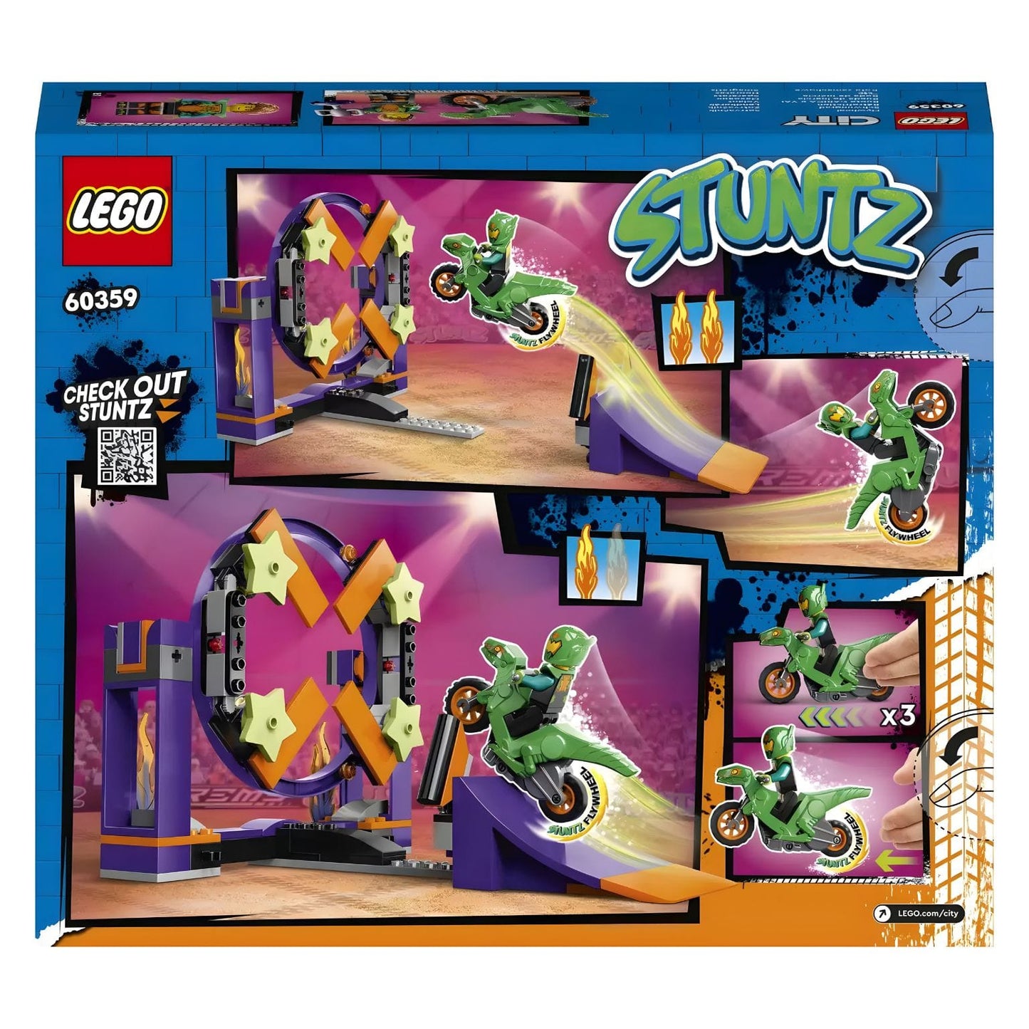 LEGO City 60360 para desafios e acrobacias com motas