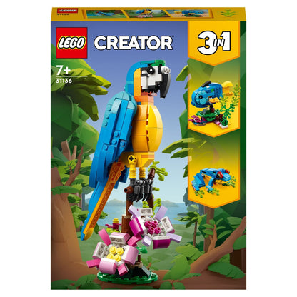 LEGO Creator 3in1 Exotic Parrot 31136 on a tropical branch