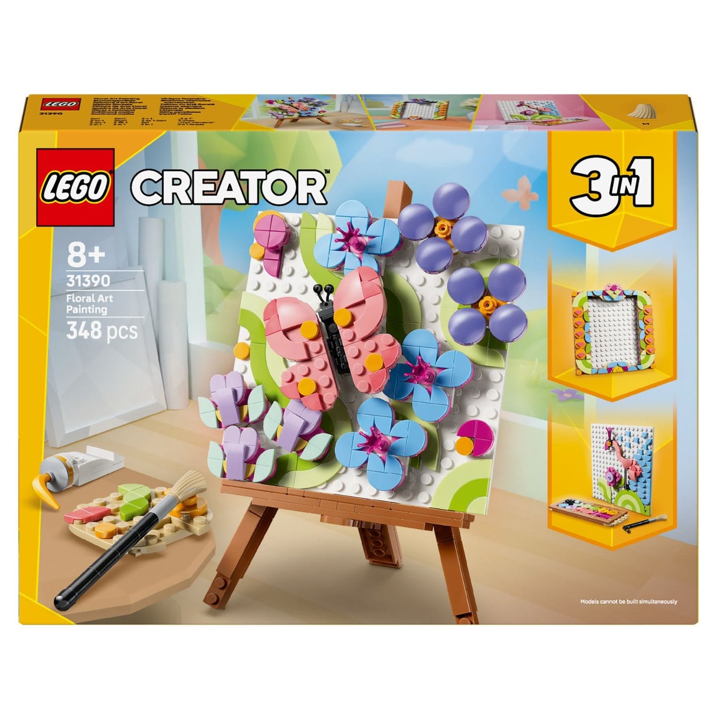 LEGO Creator Quadro de Decoração com Arte Floral para construir e expor