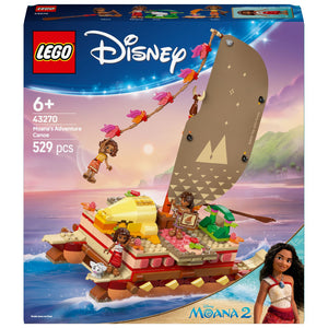  Lego Disney 43270 Canoa de Aventuras da Vaiana, 