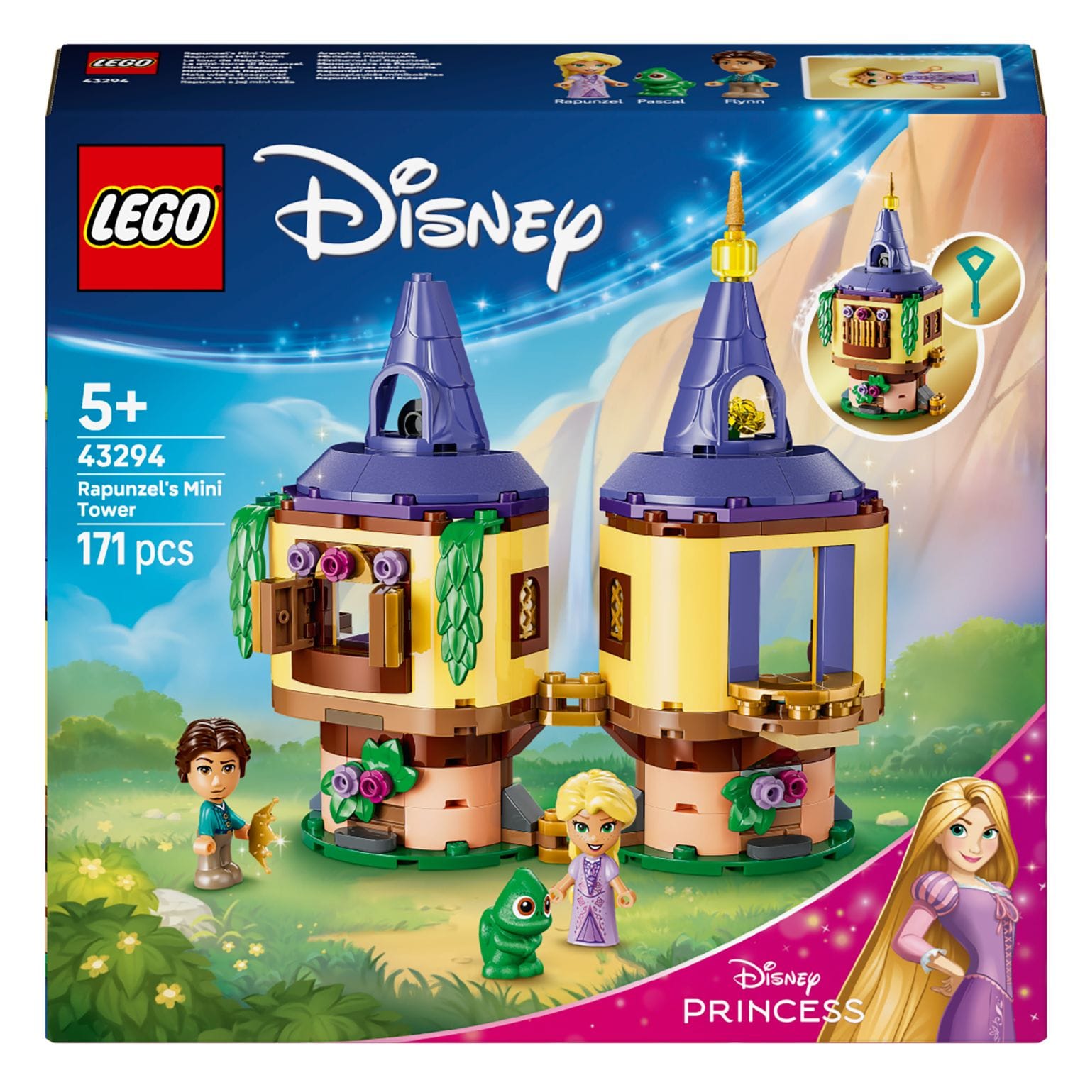 LEGO Disney Rapunzel Mini Torre com cenário de conto de fadas