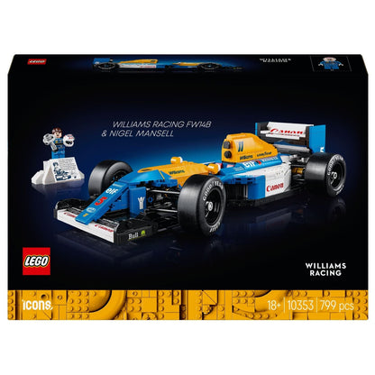 LEGO Icons Williams Racing FW14B and Nigel Mansell featured