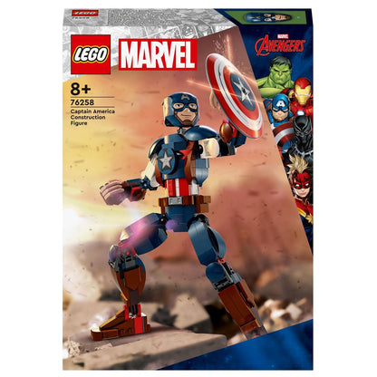 LEGO Marvel Captain America Buildable Figure with iconic shield