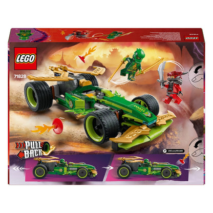 Lloyd's LEGO NINJAGO vehicle with pull-back action for races