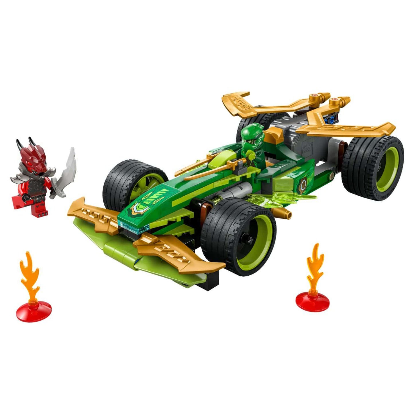 Carro de Corrida Pull-Back do Lloyd LEGO NINJAGO com personagens