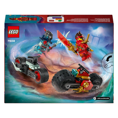 LEGO NINJAGO 71838 with Kai's and Spectral Dragon Scout's motorbikes