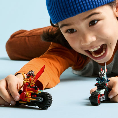LEGO NINJAGO Kai's Motorbike Race set with characters and motorbikes