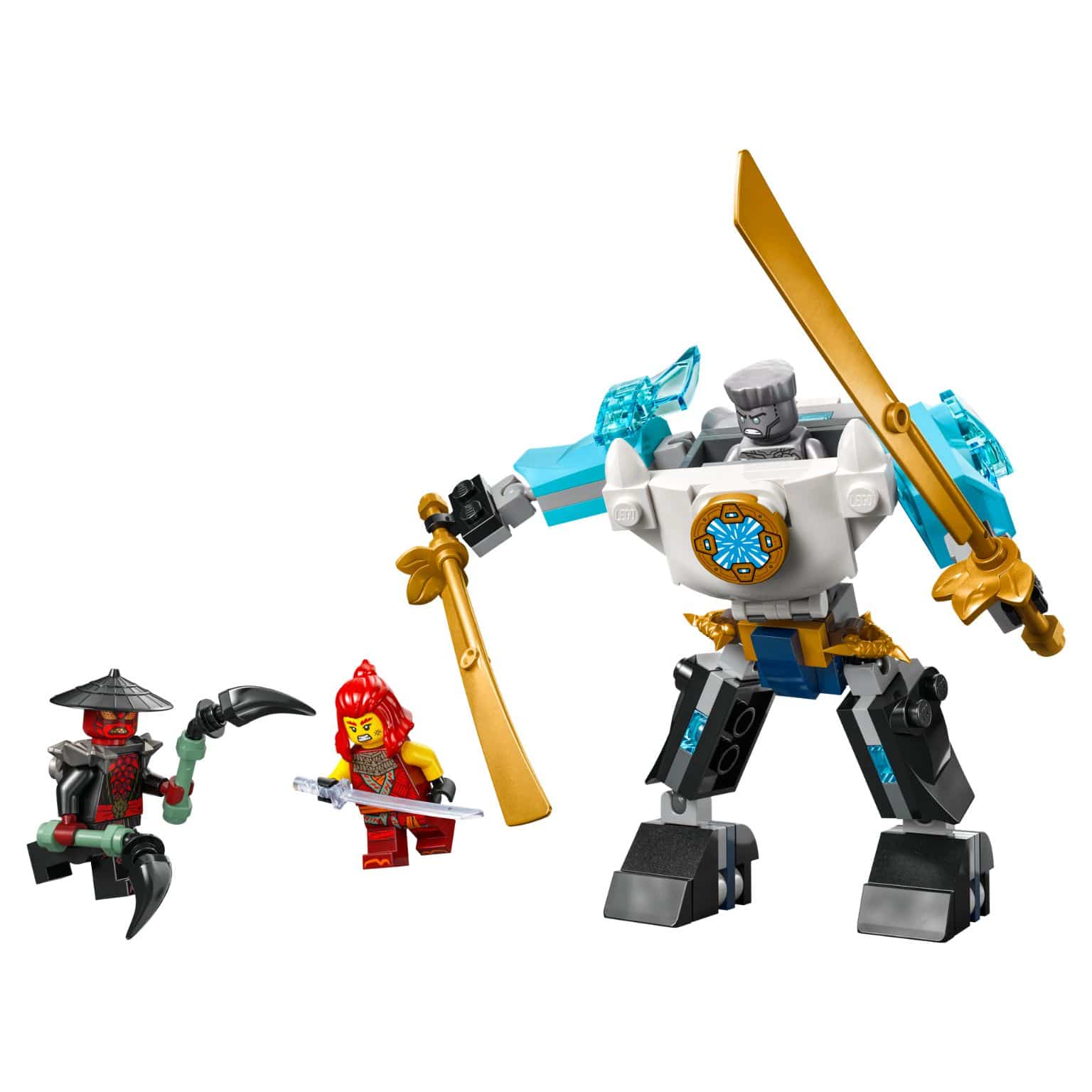 Robô do Zane LEGO NINJAGO 71827 com espadas para batalhas imaginativas