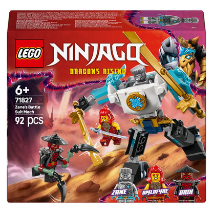 LEGO NINJAGO Zane's Titan Mech Battle 71827 with characters