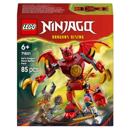Lego Ninjago Kai's Dragon Robot Battle Pack with articulated red robot and minifigures