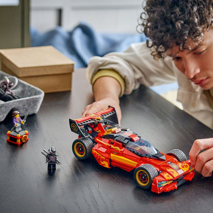 LEGO NINJAGO 71867 set with Kai, General Cryptor, and Elemental Master of Shadows