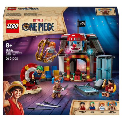 LEGO One Piece Buggy the Clown's Circus Tent with colorful tent and characters in an adventure setting