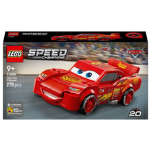Lego Speed Champions Faísca McQueen carro vermelho estilo Cars para construir e brincar