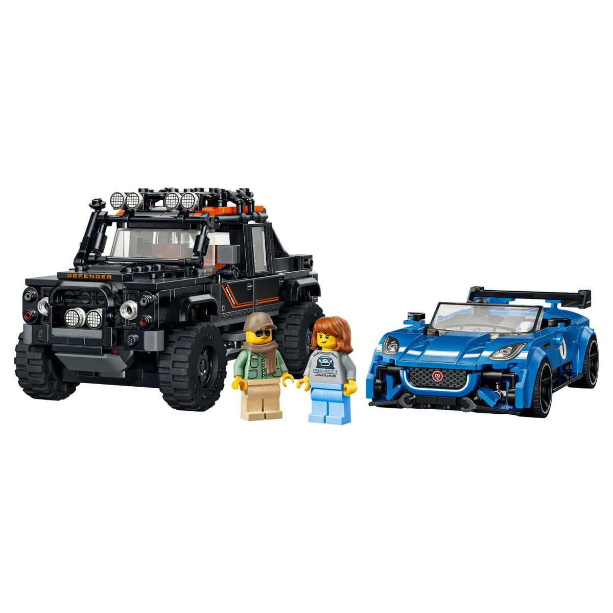 Jaguar Project 7 LEGO Speed Champions e Land Rover Defender