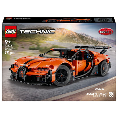 Lego Technic Bugatti Chiron Pur Sport orange hypercar buildable model supercar style
