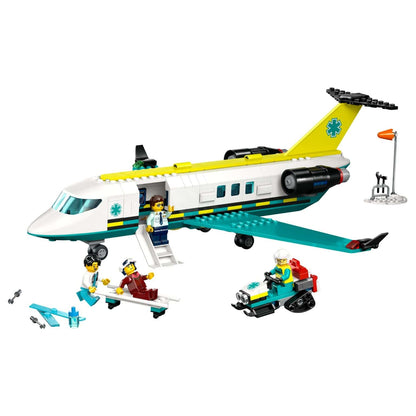 LEGO City air ambulance vehicle with additional view