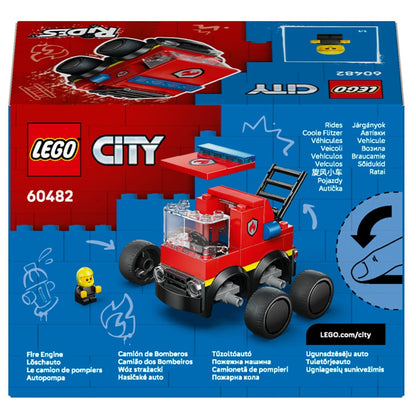 Lego City Fire Truck with mini-figure in red rescue vehicle