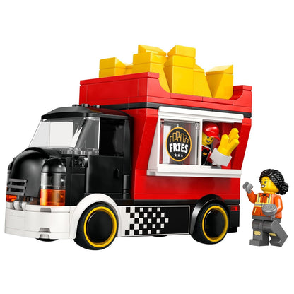 Lego City Fry Truck red food truck with fries on top and minifigures