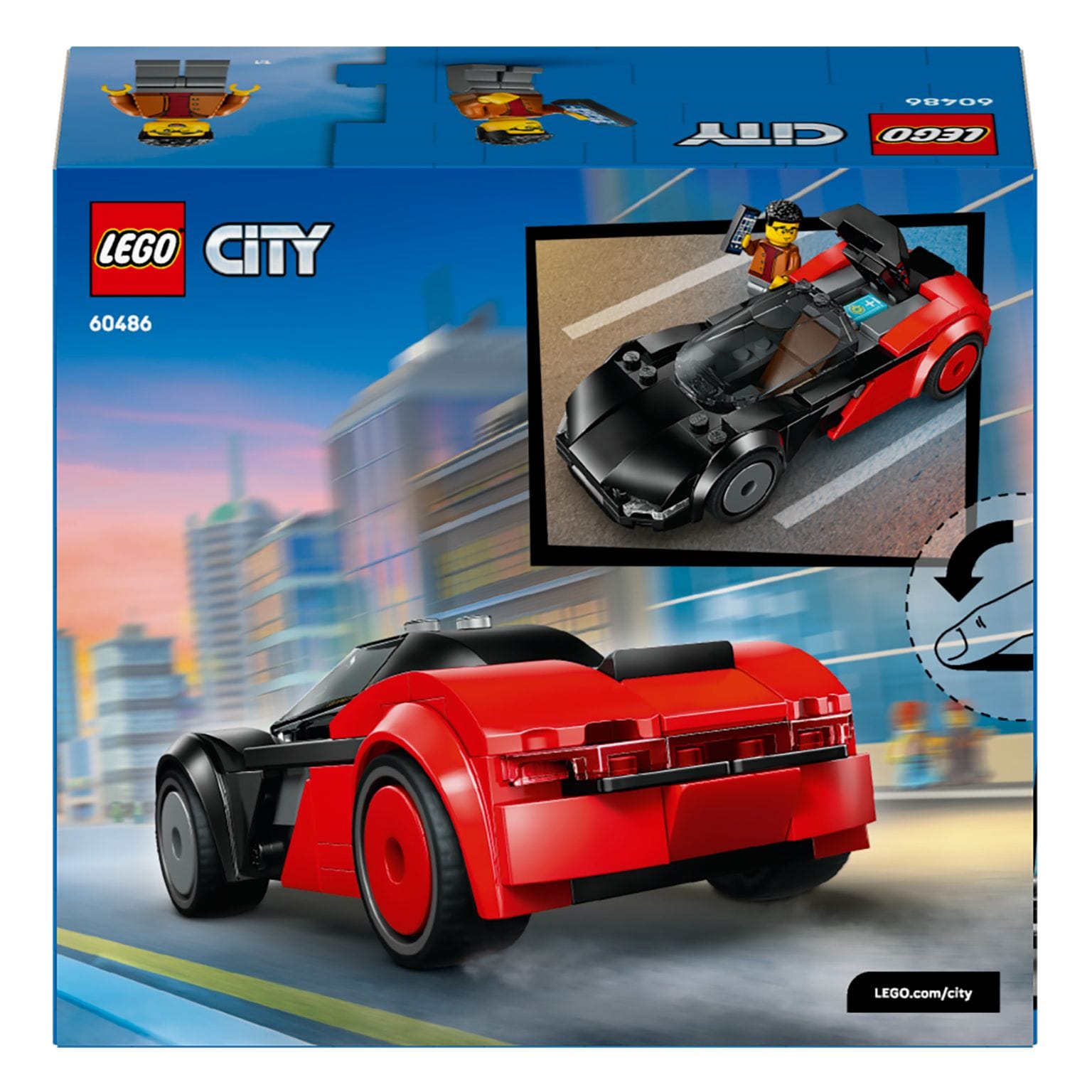 LEGO City Supercarro Elétrico vista adicional 3