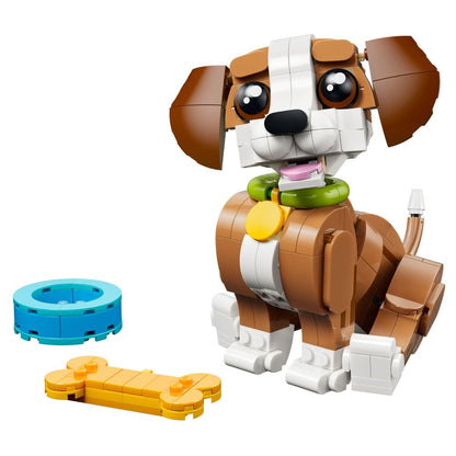 Lego Creator Adorable Animals Playful Puppy 3-in-1 set with buildable puppy