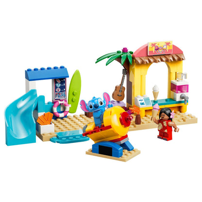 Detail of the LEGO Disney Beach Fun with Lilo and Stitch set