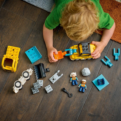 Lego Duplo 3-in-1 Construction Vehicles with truck, excavator, and DUPLO pieces for play