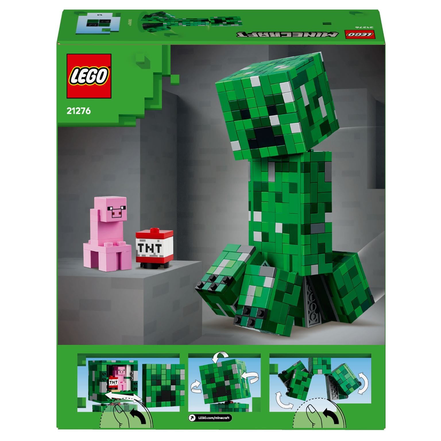 LEGO Minecraft O Creeper vista adicional 3