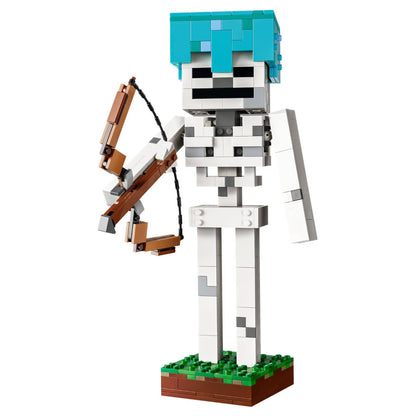 Detail of LEGO Minecraft The Skeleton set for survival adventures