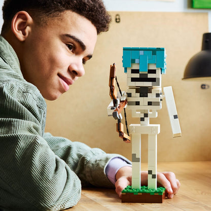 LEGO Minecraft Skeleton build to recreate challenges and confrontations