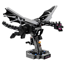 Detalhe do set LEGO Minecraft O Dragão Ender para aventuras de ação