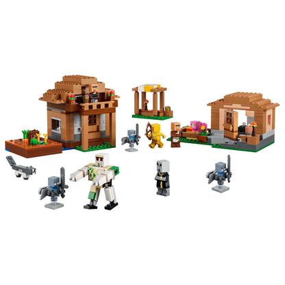 LEGO Minecraft Evoker Village set assembled
