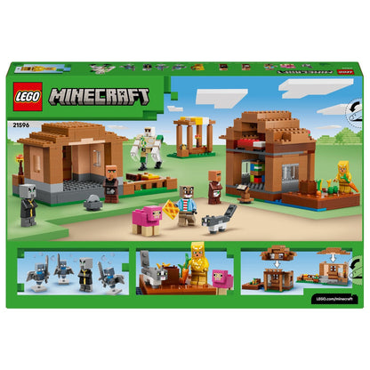 LEGO Minecraft adventure with village and evoker