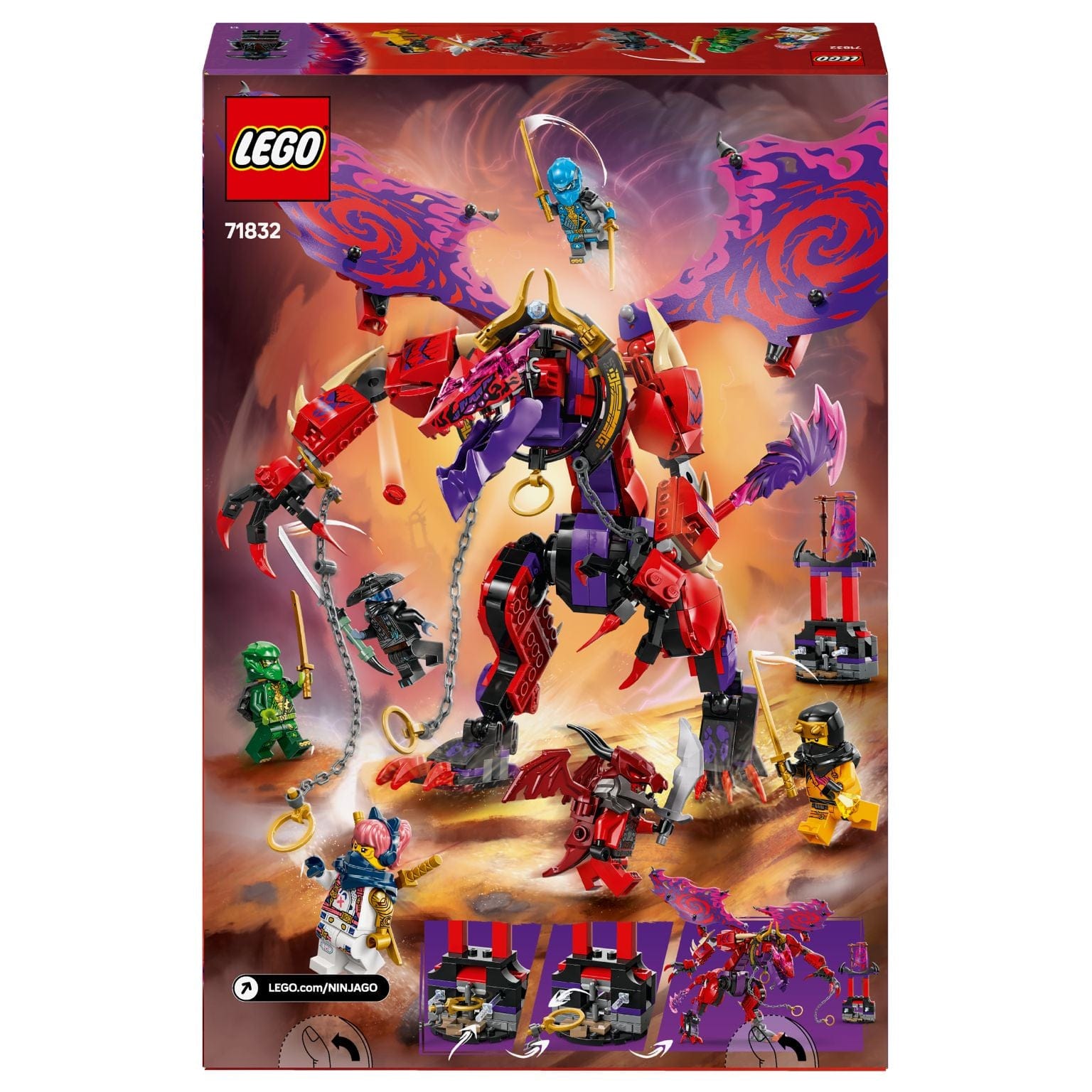 LEGO Ninjago Dragão do Caos com imagem complementar